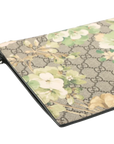 Pre-Loved GG Blooms Pouch Clutch Monogram Coated Canvas with Silver Hardware, Beige Multicolor