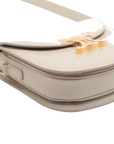 Pre-Loved Triomphe Besace Crossbody Bag Leather Small with Gold Hardware, Beige