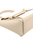 Pre-Loved Belt Bag Handbag Leather Micro with Gold Hardware, Cream