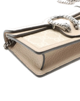 Pre-Loved Dionysus Crossbody Bag Monogram Coated Canvas Super Mini with Silver Hardware, Beige