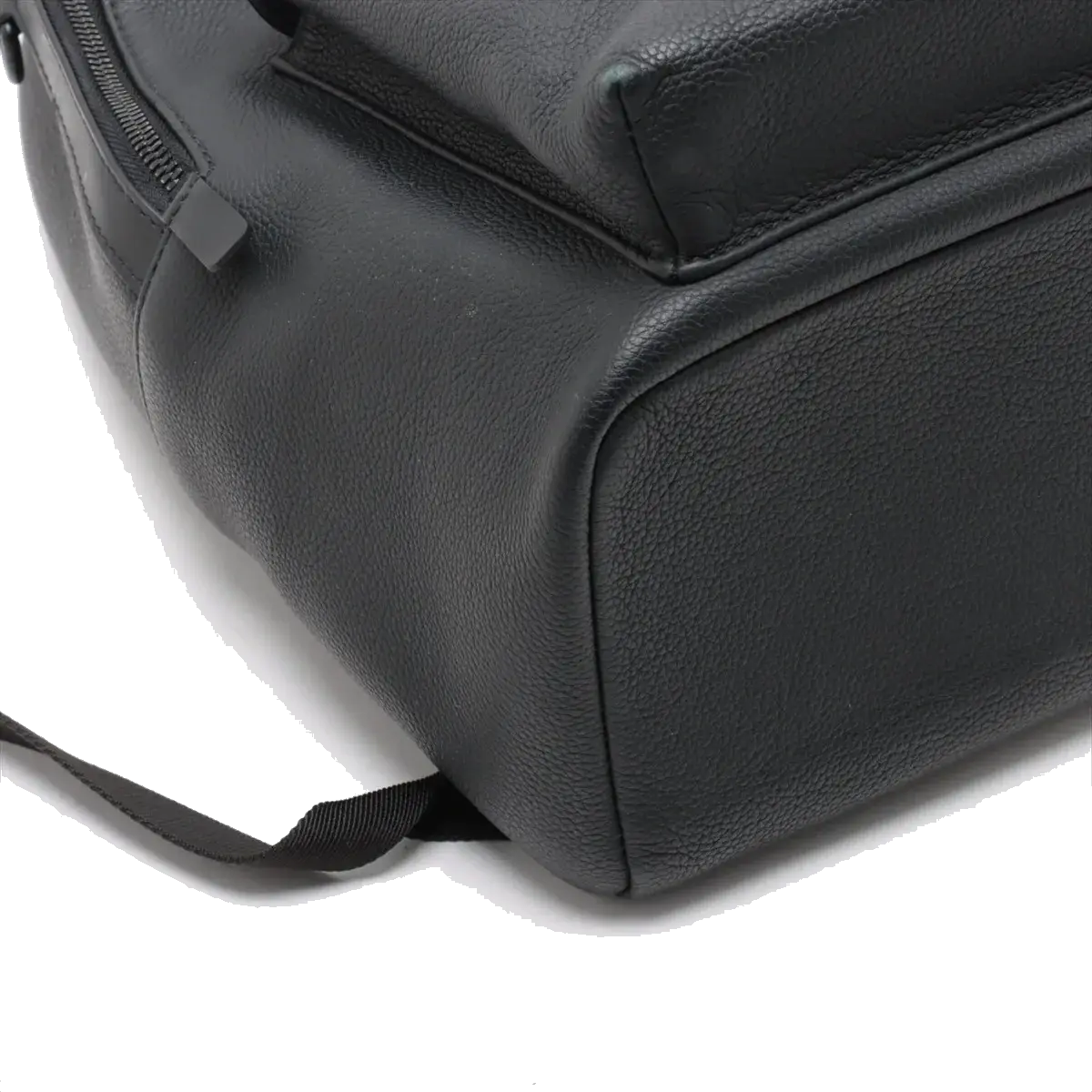 Pre-Loved Takeoff Backpack Leather with Black Hardware, Black
