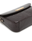 Pre-Loved Rodeo Drive Crossbody Bag Monogram Patent Leather with Gold Hardware, Amarante