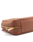 Pre-Loved Bowling Bag Handbag Leather with Gold Hardware, Brown