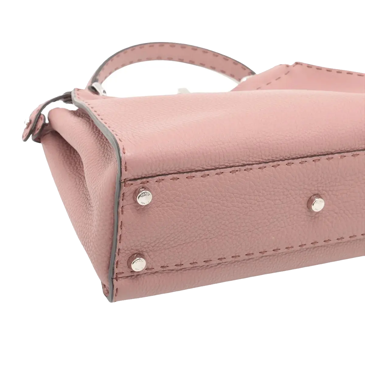 Pre-Loved Peekaboo Handbag Leather with Silver Hardware, Pink