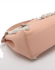 Pre-Loved Peekaboo Handbag Leather Mini with Silver Hardware, Pink
