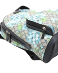 Pre-Loved GG Blooms Backpack Monogram Coated Canvas with Silver Hardware, Beige Multicolor