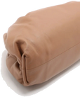 Pre-Loved The Pouch Clutch Leather with Gold Hardware, Camel