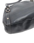 Pre-Loved Abbey D-Ring Tote Leather with Gold Hardware, Black