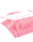 Pre-Loved Book Tote Tote Toile de Jouy Embroidered Canvas Small, Pink