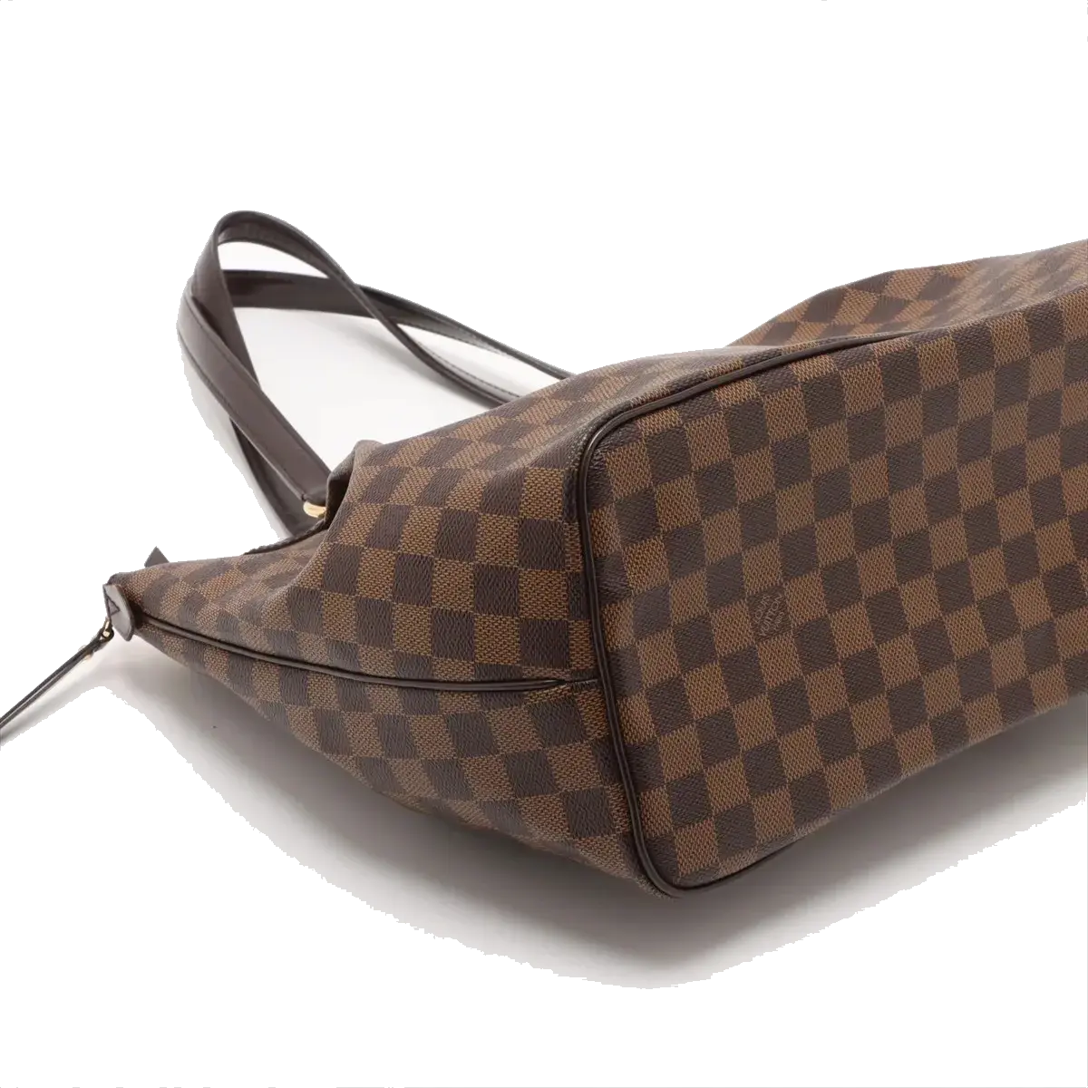 Pre-Loved Westminster GM Tote Damier Coated Canvas GM with Gold Hardware, Brown