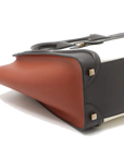 Pre-Loved Luggage Tote Leather Micro with Gold Hardware, Tricolor