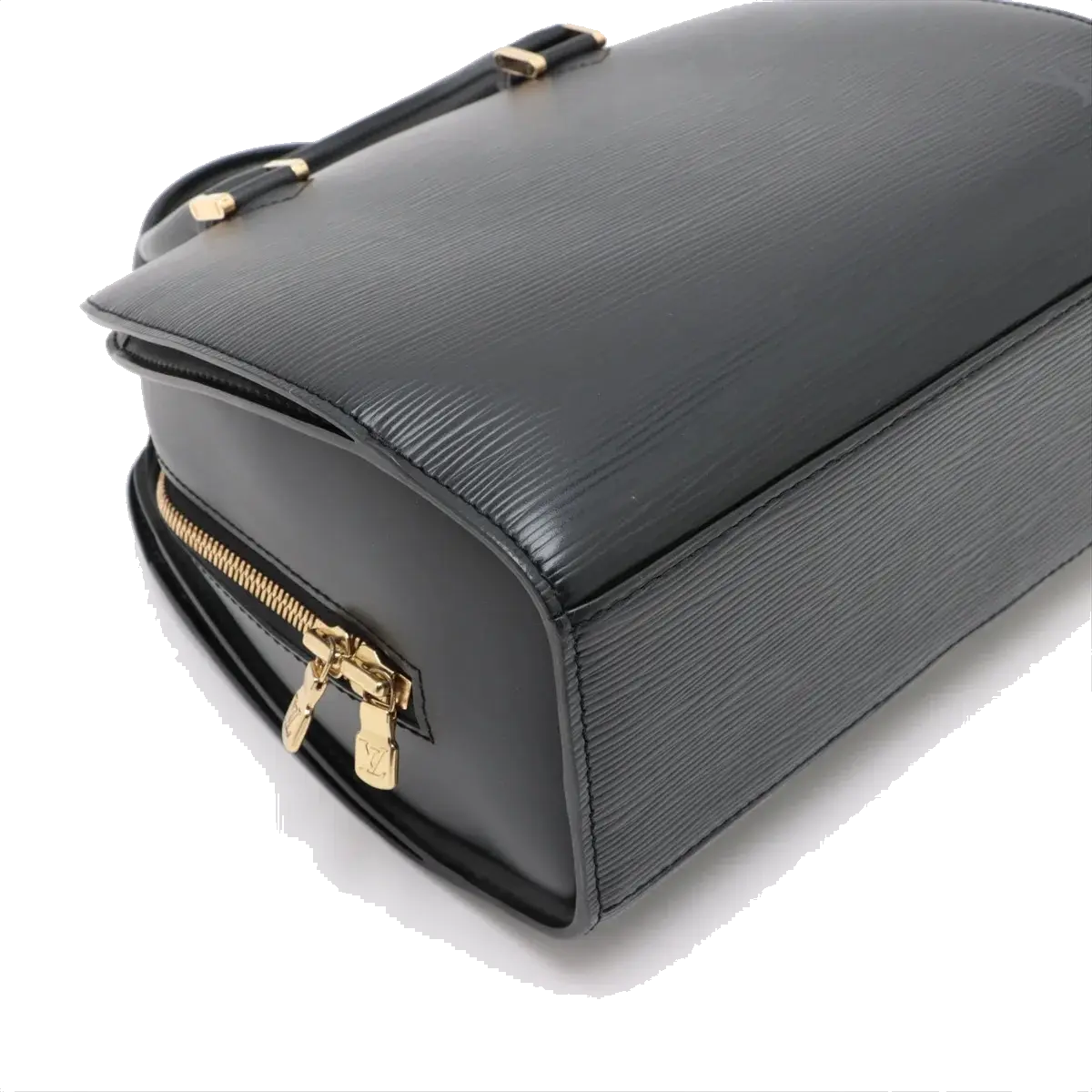 Pre-Loved Pont Neuf Handbag Leather PM with Gold Hardware, Black