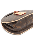 Pre-Loved Petite Boite Chapeau Handbag Monogram Coated Canvas PM with Gold Hardware, Brown