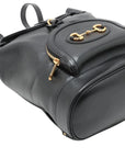 Pre-Loved Horsebit 1955 Backpack Leather with Gold Hardware, Black
