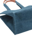 Pre-Loved Cabas Thais Tote Denim Large, Blue