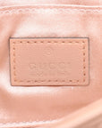 Pre-Loved Horsebit Chain Shoulder Bag Quilted Leather Small with Silver Hardware, Pink