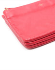 Pre-Loved Trio Crossbody Bag Leather Small with Gold Hardware, Pink