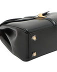 Pre-Loved 16 (Seize) Handbag Leather Small with Gold Hardware, Black