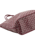Pre-Loved Saint Louis Tote Goyardine Coated Canvas PM with Silver Hardware, Burgundy