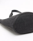 Pre-Loved Denim Tote Tote Denim with Silver Hardware, Black