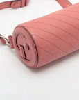 Pre-Loved Blondie Mini Barrel Shoulder Bag Leather Mini with Silver Hardware, Pink