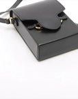 Pre-Loved 1955 Horsebit Crossbody Bag Leather Mini with Gold Hardware, Black