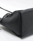 Pre-Loved Big Bag Tote Leather Small with Silver Hardware, Black
