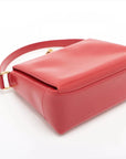 Pre-Loved Handbag Leather with Gold Hardware, Red
