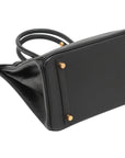 Pre-Loved Birkin Handbag Leather 30 with Gold Hardware, Black