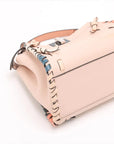Pre-Loved Peekaboo Handbag Leather Mini with Silver Hardware, Pink