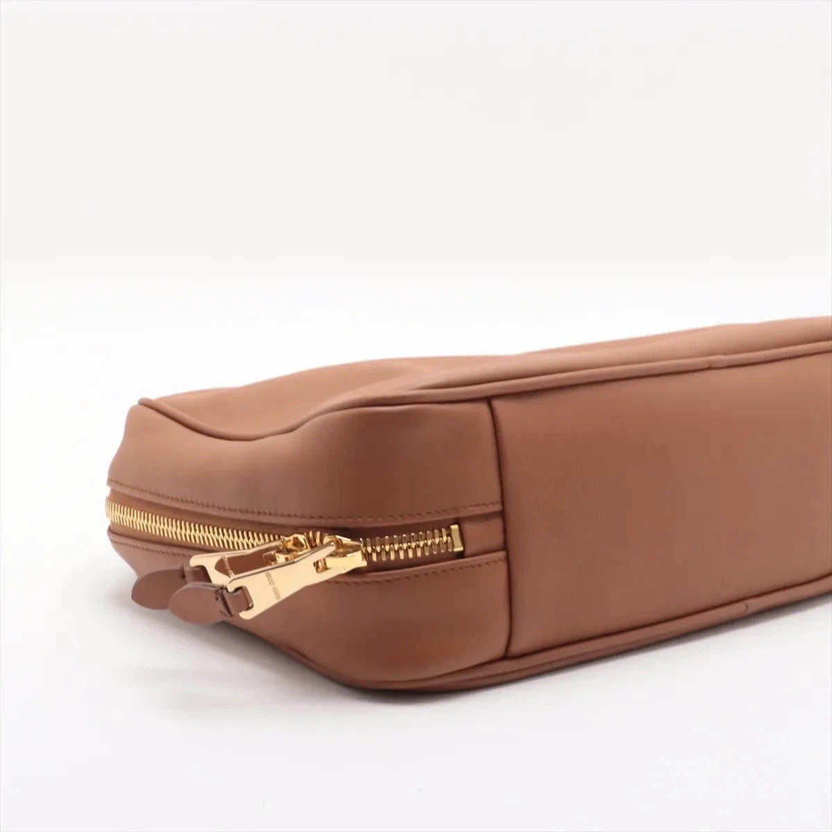 Pre-Loved Bowling Bag Handbag Leather with Gold Hardware, Brown