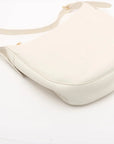 Pre-Loved Heritage Triomphe Hobo Shoulder Bag Leather with Gold Hardware, Cream
