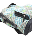Pre-Loved GG Blooms Backpack Monogram Coated Canvas with Silver Hardware, Beige Multicolor