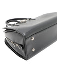 Pre-Loved Pont Neuf Handbag Leather GM with Silver Hardware, Black
