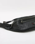 Pre-Loved Guccissima Belt Bag Guccissima Leather with Silver Hardware, Black