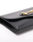 Pre-Loved Horsebit 1955 Crossbody Bag Leather with Gold Hardware, Black