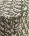 Pre-Loved Book Tote Tote Oblique Embroidered Canvas Large, Green and Beige