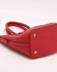 Pre-Loved Mazarine Tote Monogram Leather PM with Gold Hardware, Red