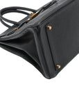 Pre-Loved Birkin Handbag Leather 35 with Gold Hardware, Black
