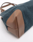 Pre-Loved Craft Tote Denim with Gold Hardware, Blue