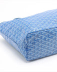 Pre-Loved Saint Louis Tote Goyardine Coated Canvas PM with Silver Hardware, Blue