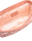 Pre-Loved GG Marmont Shoulder Bag Quilted Sequins Mini with Silver Hardware, Pink