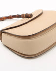 Pre-Loved Bamboo Handbag Leather with Gold Hardware, Beige