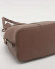 Pre-Loved Cabas Handbag Leather Small with Gold Hardware, Taupe