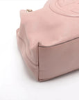 Pre-Loved Soho Shoulder Bag Leather Medium with Gold Hardware, Pink