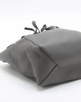 Pre-Loved Cabas Phantom Tote Leather Small with Gold Hardware, Gray