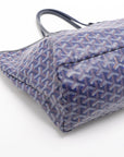 Pre-Loved Saint Louis Tote Goyardine Coated Canvas PM, Navy Blue