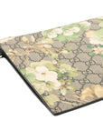 Pre-Loved GG Blooms Pouch Clutch Monogram Coated Canvas with Silver Hardware, Beige Multicolor