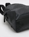 Pre-Loved GG Imprime Backpack Monogram Coated Canvas with Silver Hardware, Black