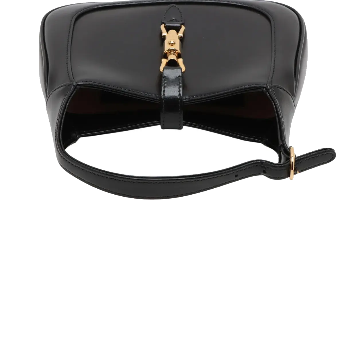 Pre-Loved Jackie 1961 Shoulder Bag Leather Mini with Gold Hardware, Black